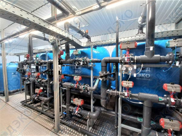 Станция очистки воды АКВАФЛОУ КБМ любой производительности в контейнере